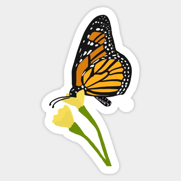 Monarch Butterfly Sticker by Timberdoodlz